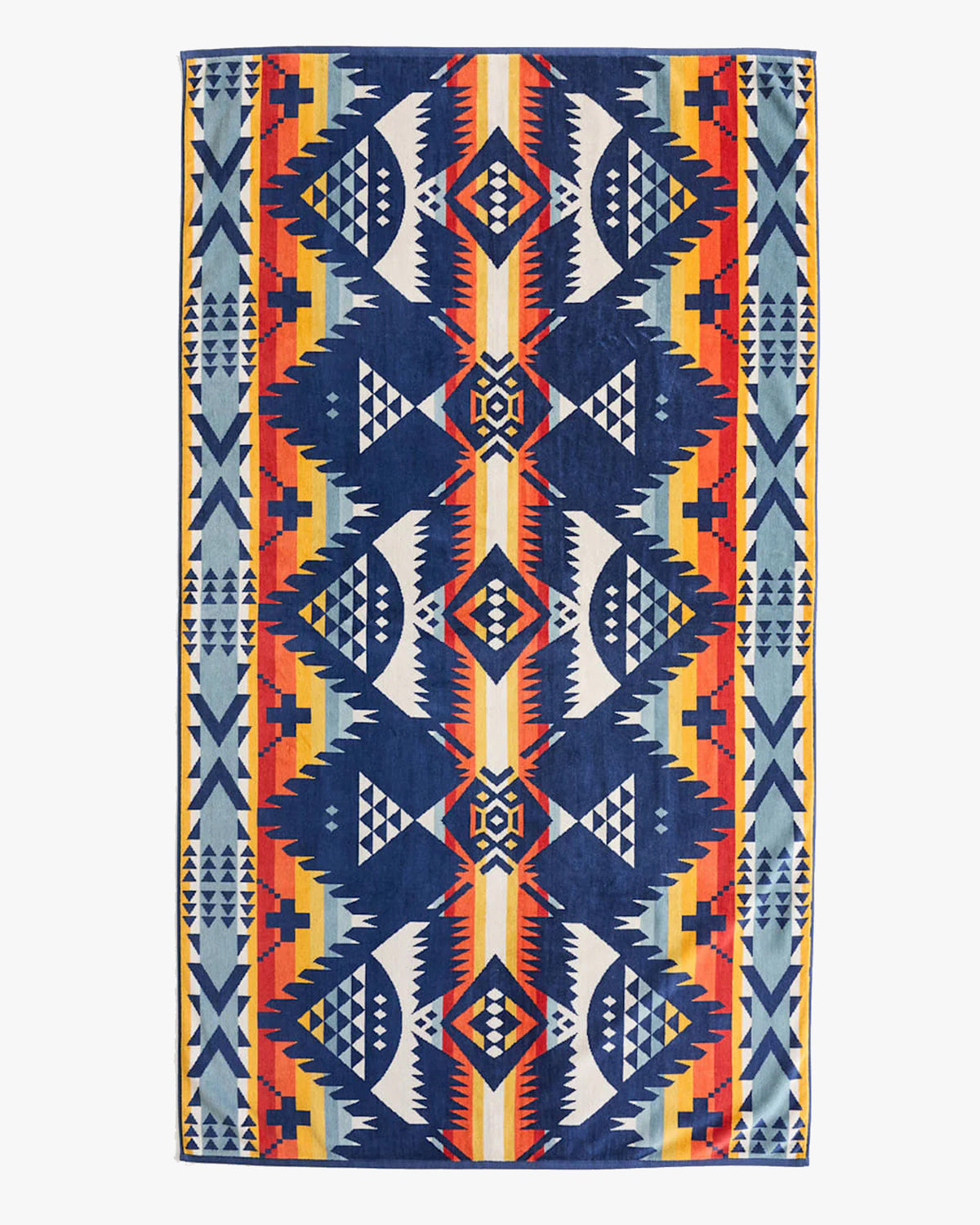 Pendleton Oversized Jacquard Spa Towel - Nehalem Navy