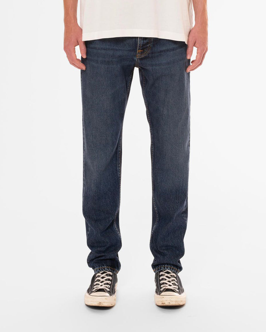 Nudie Steady Eddie II Regular Tapered Mens Jeans - Blue Soil | Nudie Jeans Jeans | JEANSTORE
