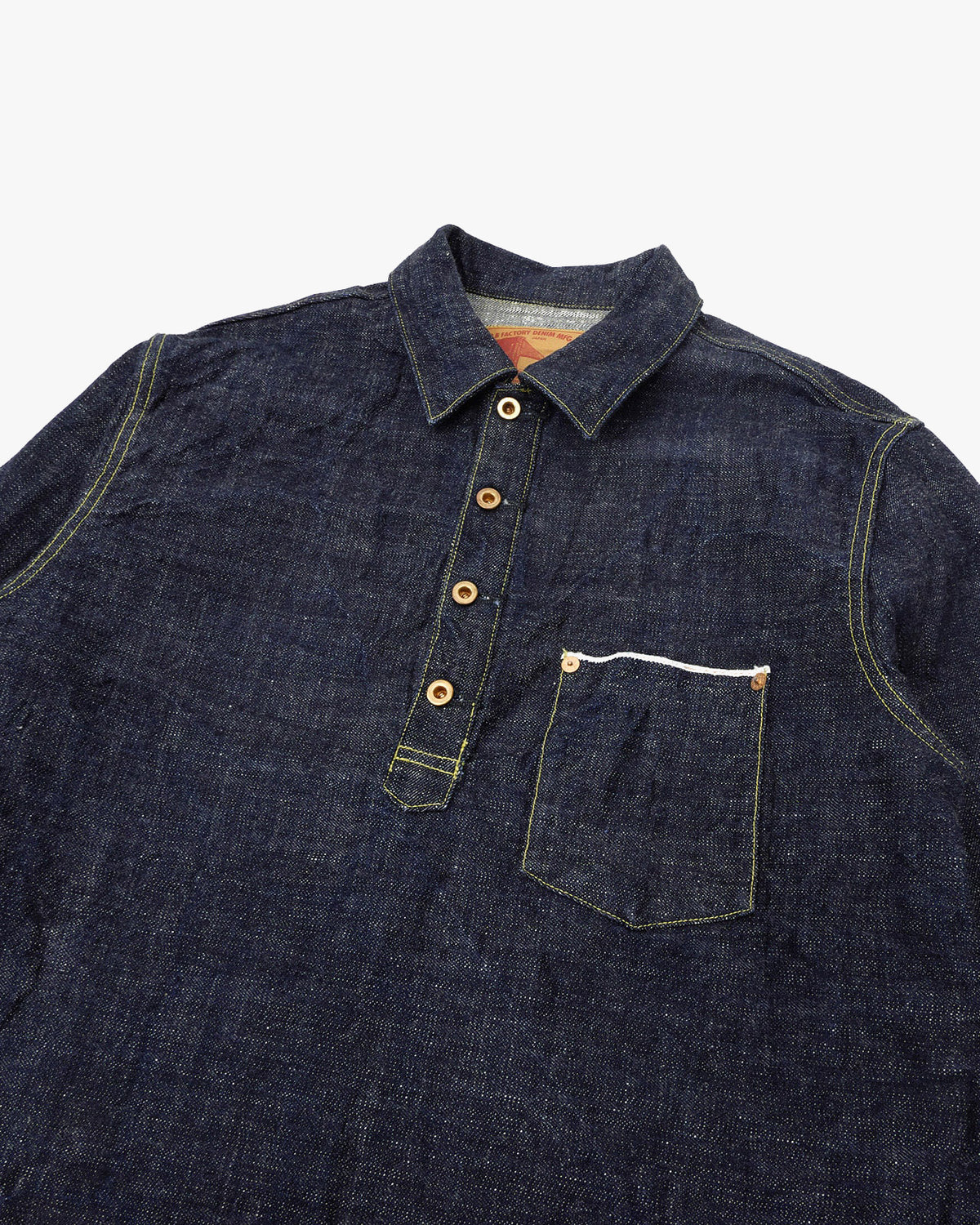 FOB Factory F2384 G3 Selvedge Denim Pullover Jacket - Onewash | FOB Factory Jackets & Coats | Jeanstore