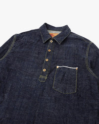 FOB Factory F2384 G3 Selvedge Denim Pullover Jacket - Onewash | FOB Factory Jackets & Coats | Jeanstore