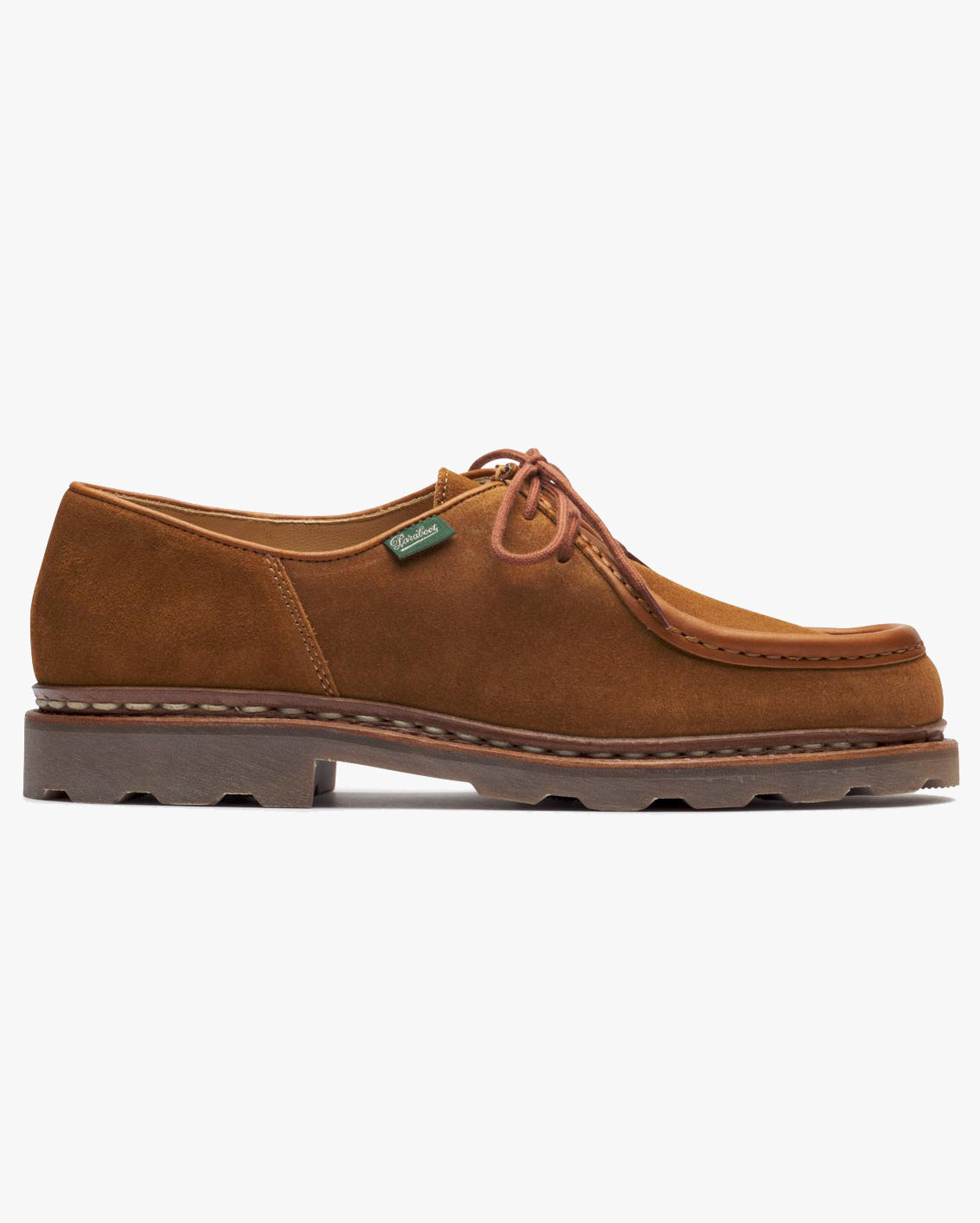 Paraboot Michael Piped Seam Derby Shoe - Velours Whisky / Marche Noix | Paraboot Shoes | JEANSTORE