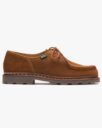 Paraboot Michael Piped Seam Derby Shoe - Velours Whisky / Marche Noix | Paraboot Shoes | JEANSTORE