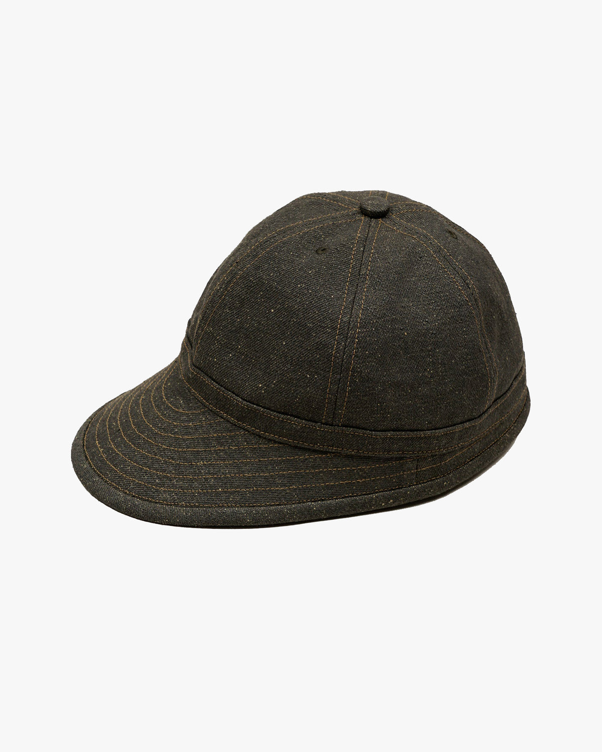 Nigel Cabourn 40s Military Cap Loose Denim - Charcoal