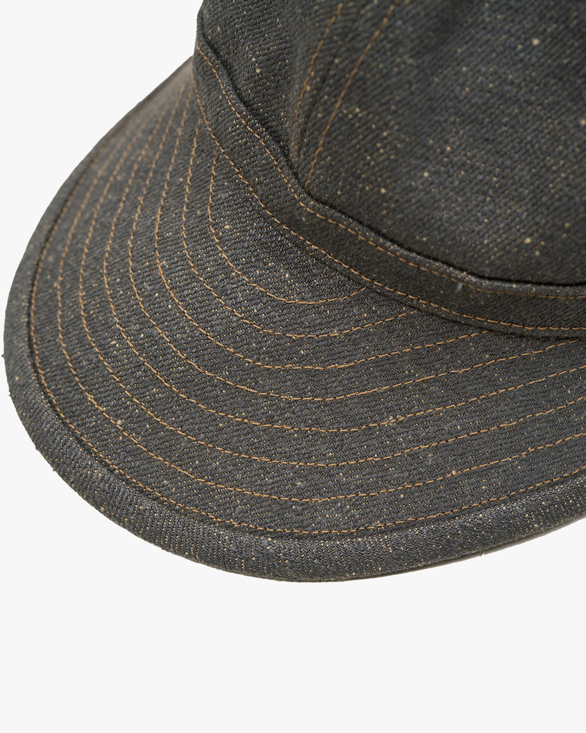 Nigel Cabourn 40s Military Cap Loose Denim - Charcoal
