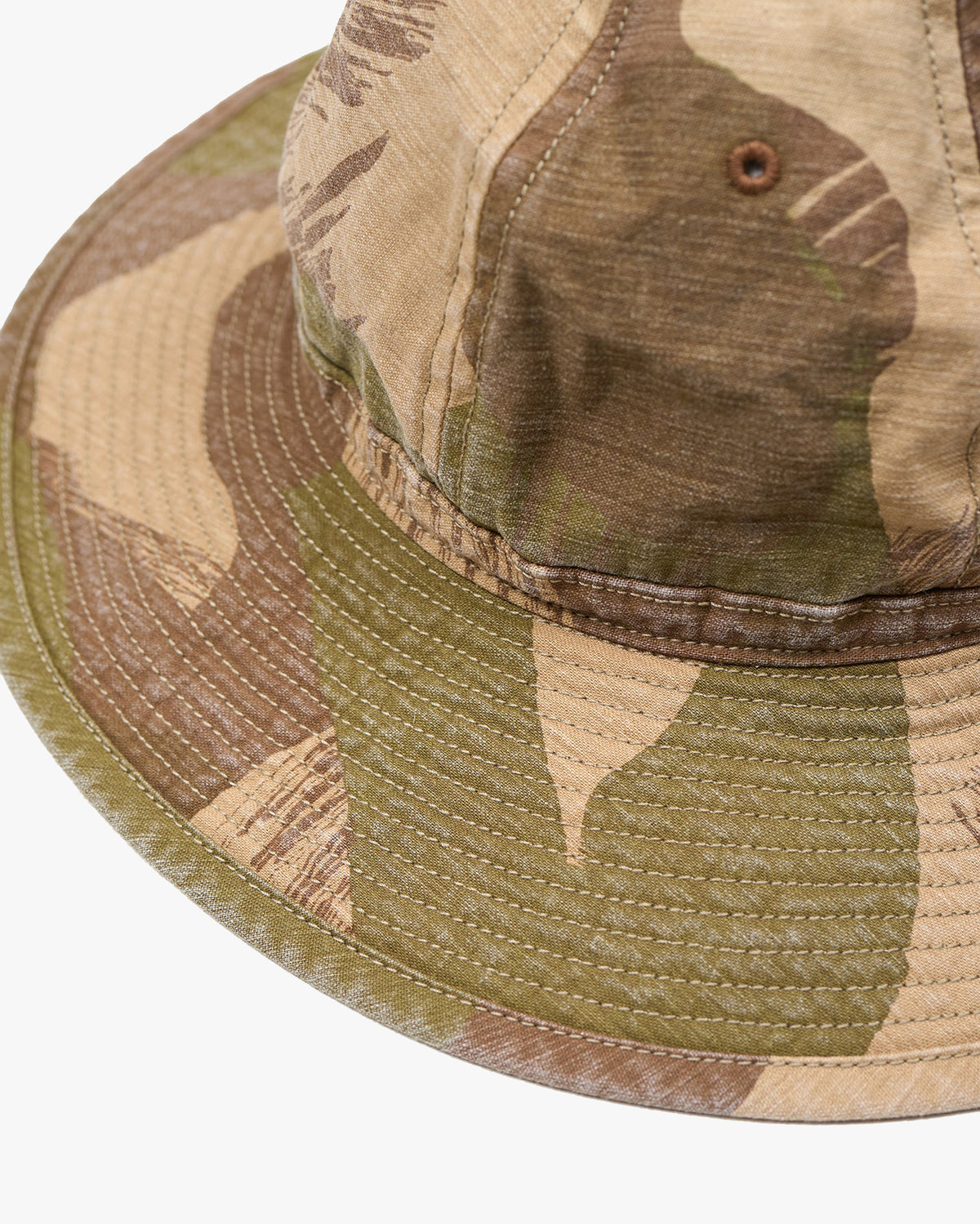 Nigel Cabourn 40s Military Hat Faded Camo - Khaki