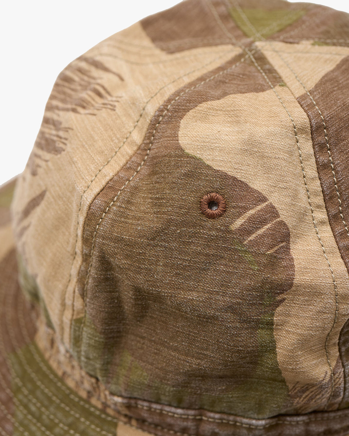 Nigel Cabourn 40s Military Hat Faded Camo - Khaki
