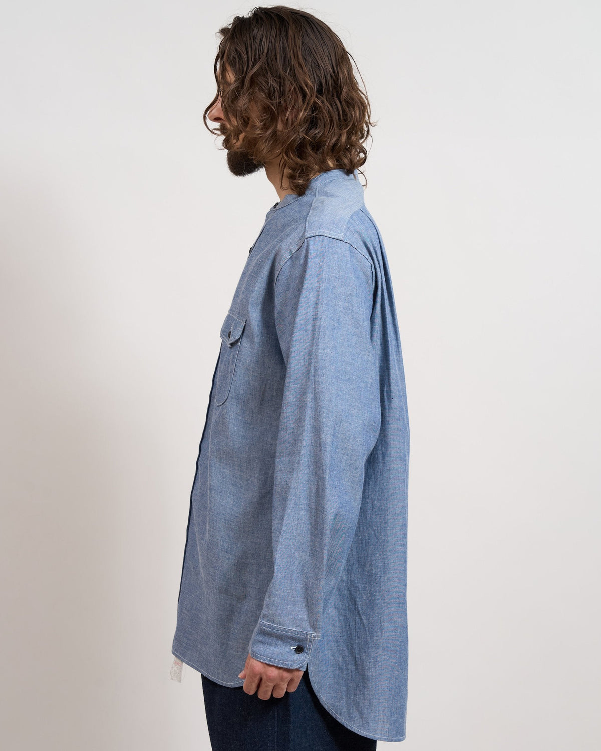 Nigel Cabourn x Lee OX’ed Silver Railway Man Shirt - Indigo