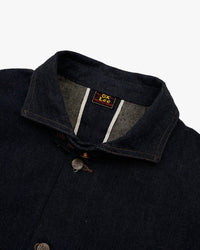 Nigel Cabourn x Lee OX’ed Silver Railway Man Loco Jacket - Indigo | Nigel Cabourn Jackets & Coats | Jeanstore