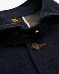 Nigel Cabourn x Lee OX’ed Silver Railway Man Loco Jacket - Indigo | Nigel Cabourn Jackets & Coats | Jeanstore