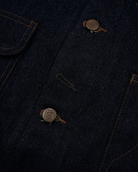 Nigel Cabourn x Lee OX’ed Silver Railway Man Loco Jacket - Indigo | Nigel Cabourn Jackets & Coats | Jeanstore