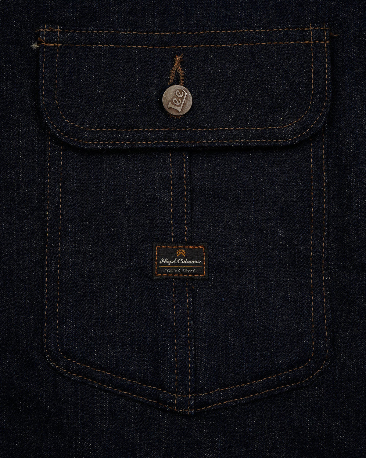 Nigel Cabourn x Lee OX’ed Silver Railway Man Loco Jacket - Indigo | Nigel Cabourn Jackets & Coats | Jeanstore