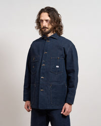 Nigel Cabourn x Lee OX’ed Silver Railway Man Loco Jacket - Indigo | Nigel Cabourn Jackets & Coats | Jeanstore