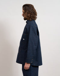 Nigel Cabourn x Lee OX’ed Silver Railway Man Loco Jacket - Indigo | Nigel Cabourn Jackets & Coats | Jeanstore