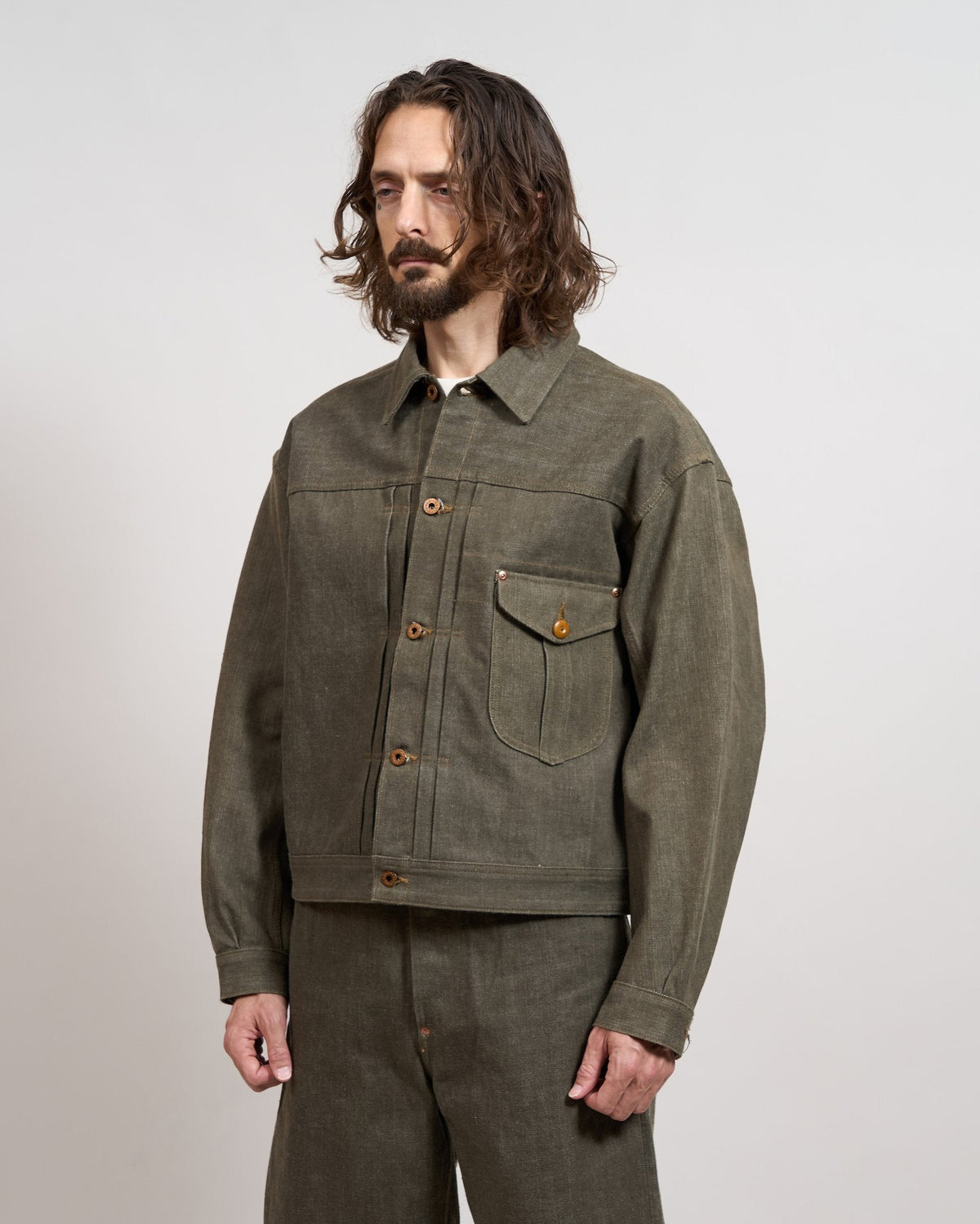 Nigel Cabourn x Lee OX’ed Silver Ranch Worker 101J Jacket - Green