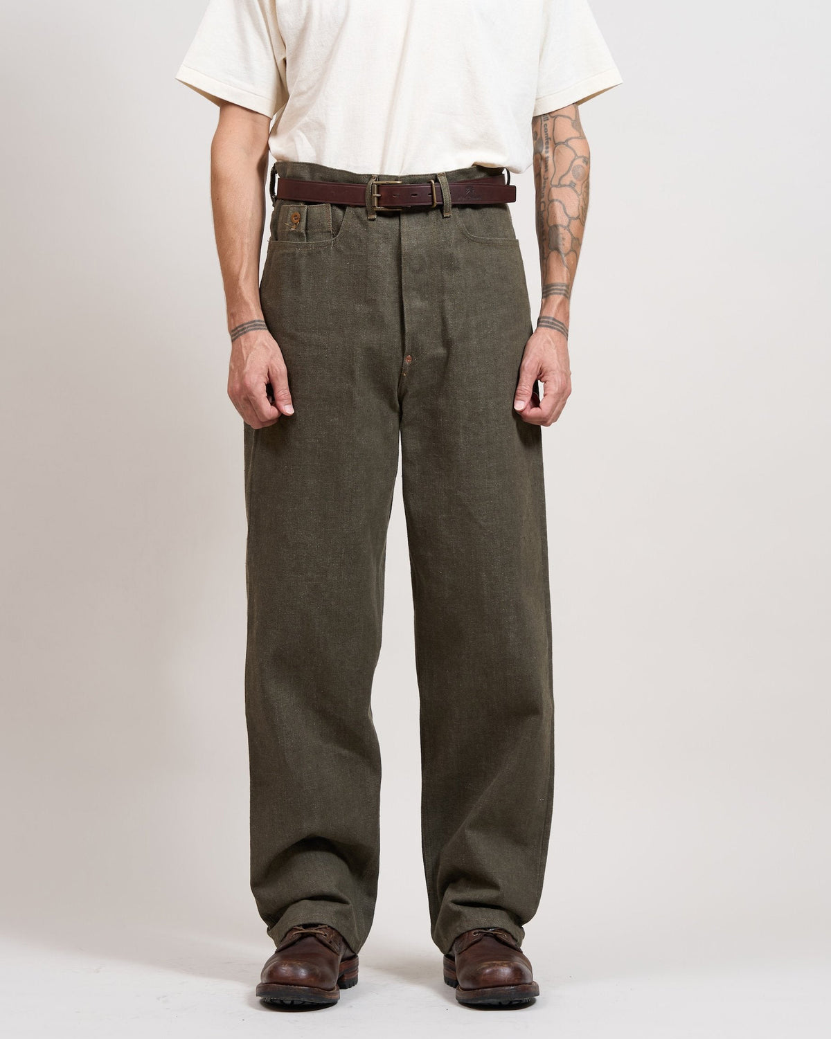 Nigel Cabourn x Lee OX’ed Silver Ranch Worker 101B Pant - Green