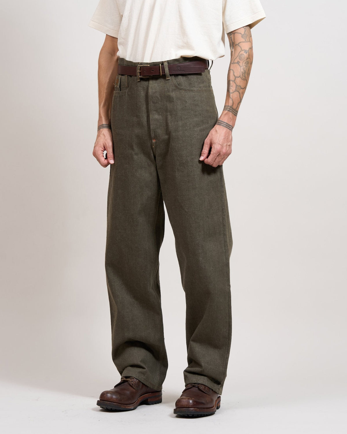 Nigel Cabourn x Lee OX’ed Silver Ranch Worker 101B Pant - Green