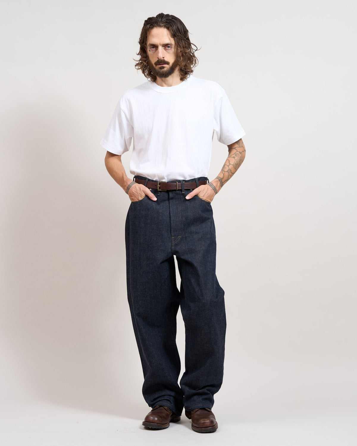 Nigel Cabourn x Lee OX’ed Silver Rodeo Clown 101Z Jeans - Indigo
