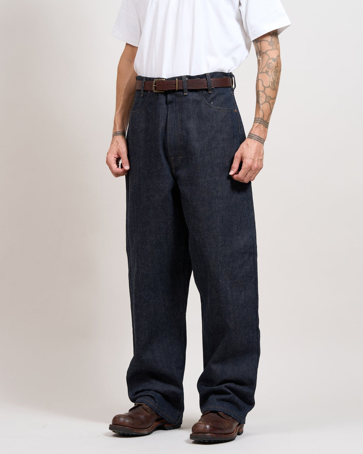 Nigel Cabourn x Lee OX’ed Silver Rodeo Clown 101Z Jeans - Indigo