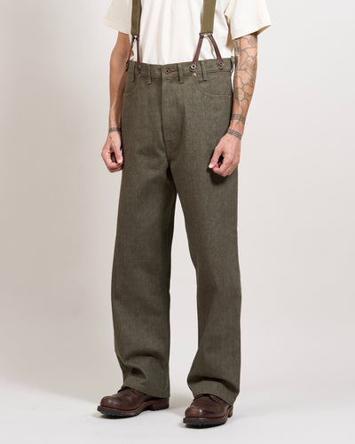 Nigel Cabourn x Lee OX’ed Silver Rodeo Clown 101Z Jeans - Green