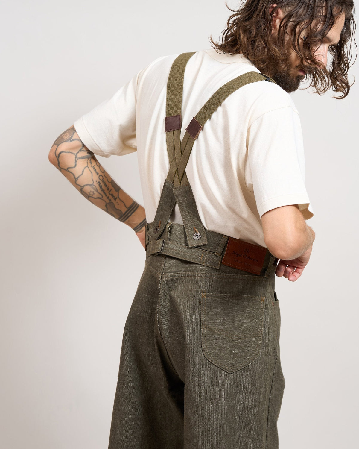 Nigel Cabourn x Lee OX’ed Silver Rodeo Clown 101Z Jeans - Green
