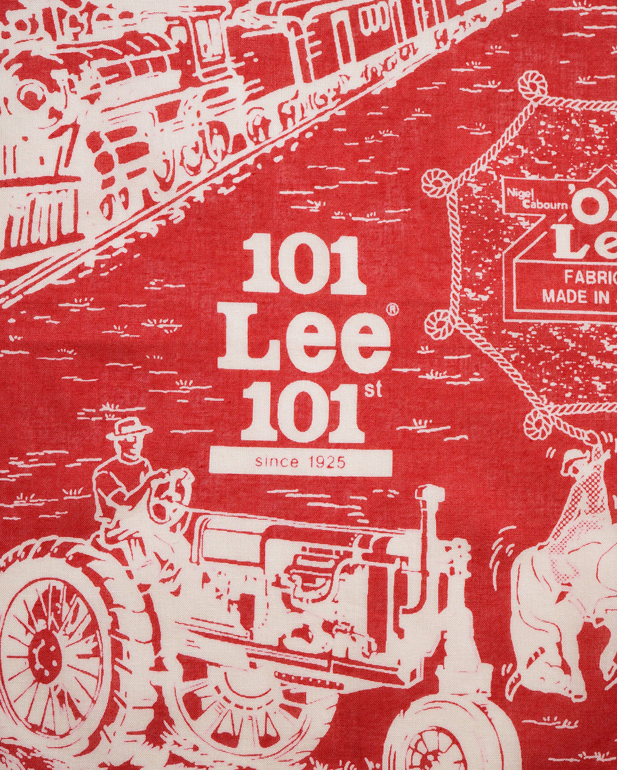 Nigel Cabourn x Lee OX’ed Silver 101 Bandana - Red