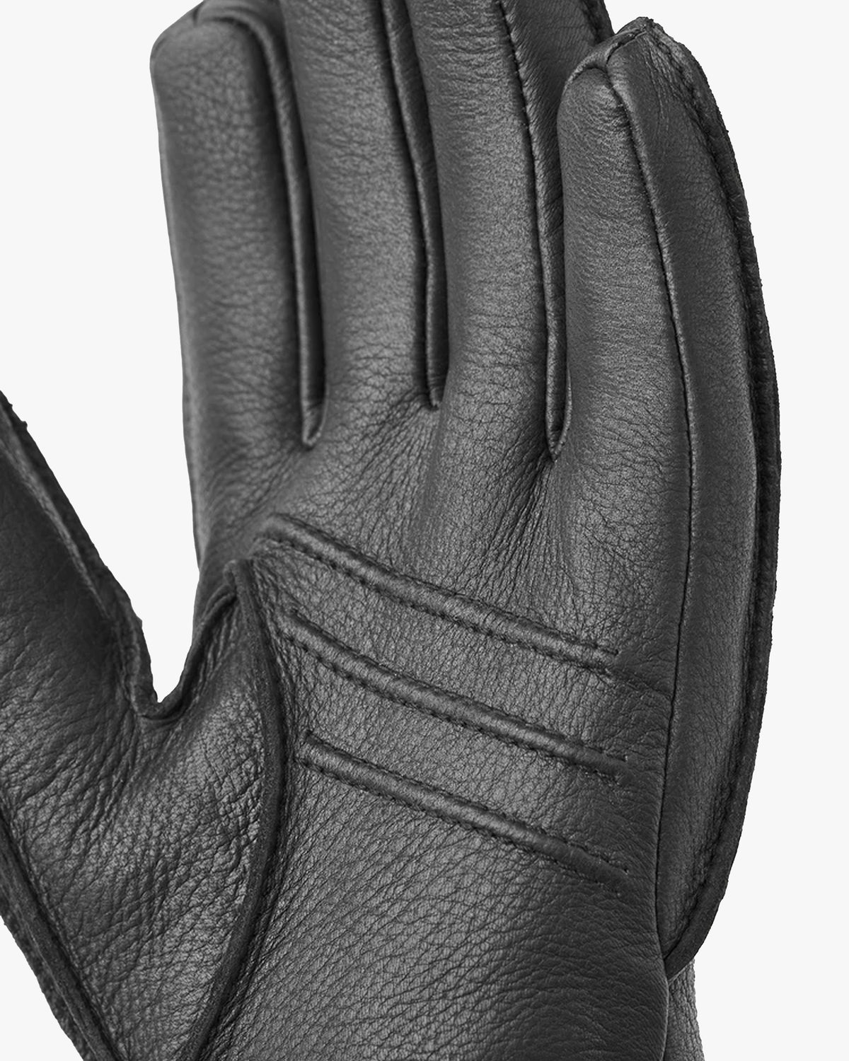 Hestra Deerskin Primaloft Rib Gloves - Black