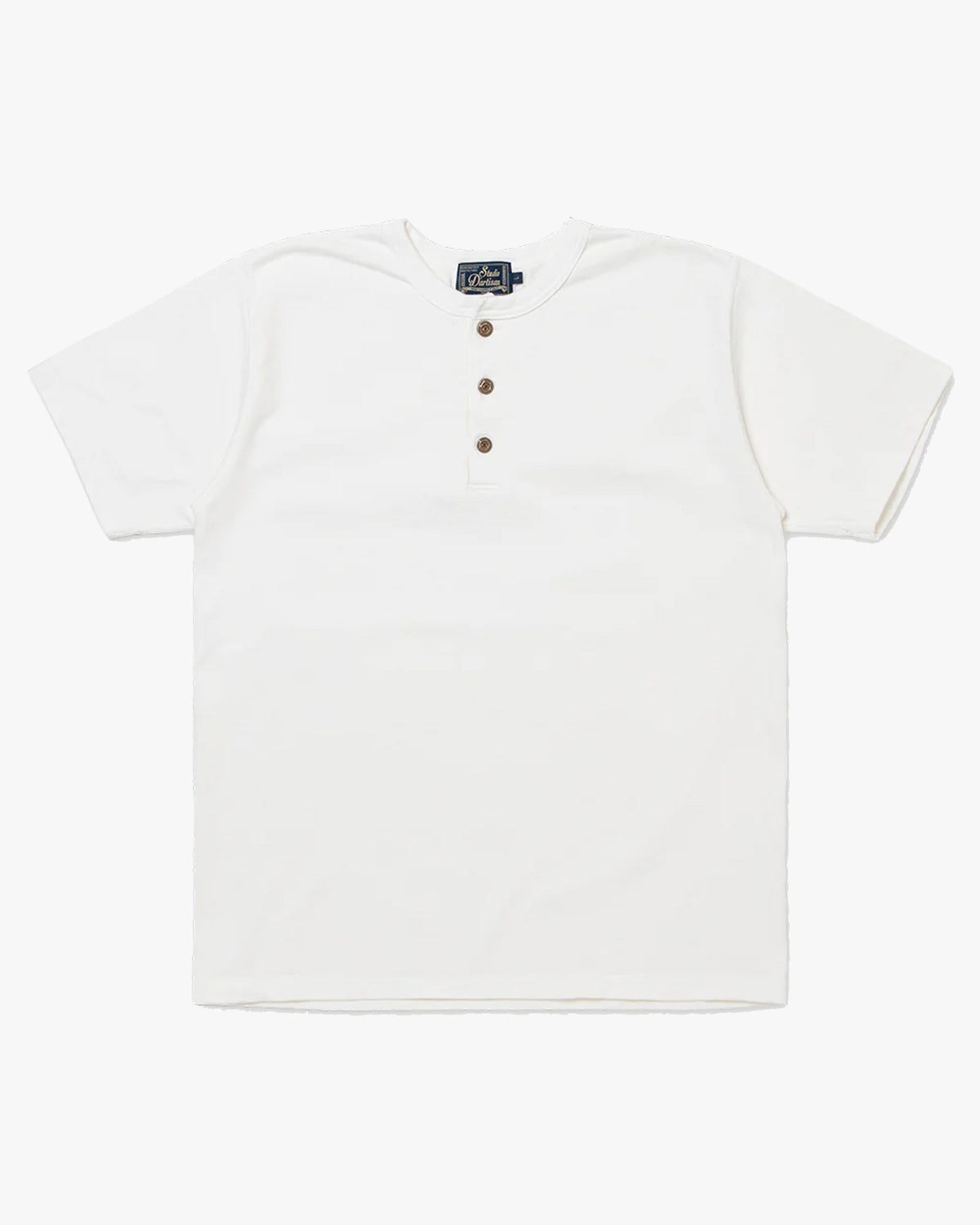 Studio D'Artisan 8174 Suvin Gold Seamless Henley - White