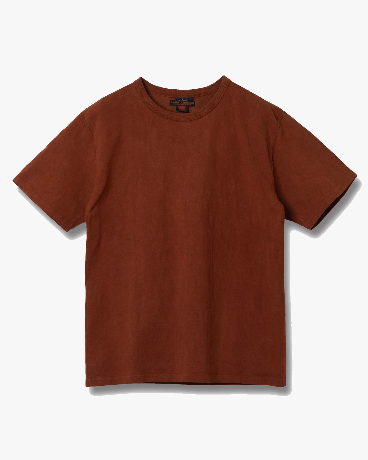 Studio D'Artisan 8198 Amami Mud-Dyed Loopwheeled T-Shirt - Brown