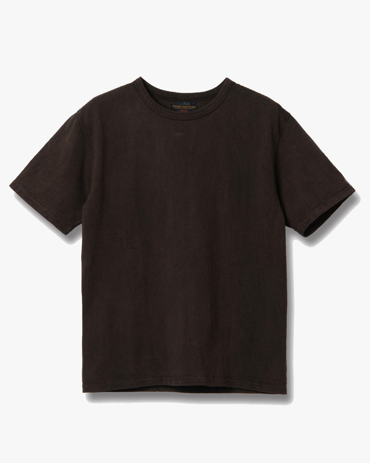Studio D'Artisan 8198 Amami Mud-Dyed Loopwheeled T-Shirt - Dark Brown