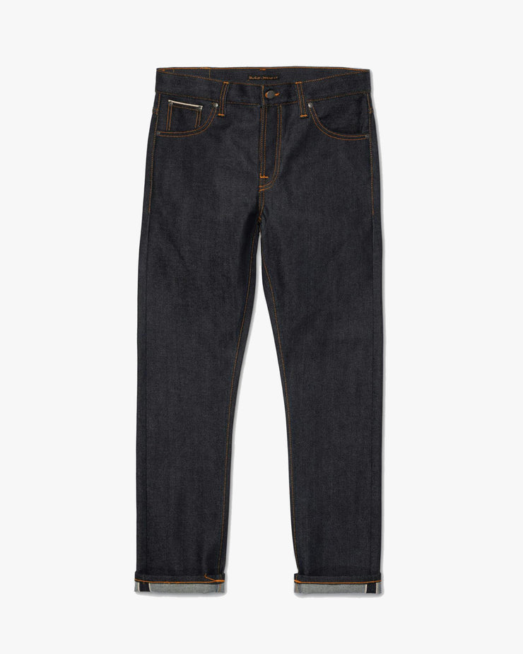 Nudie Grim Tim Slim Straight Mens Jeans - Dry Japan Selvage