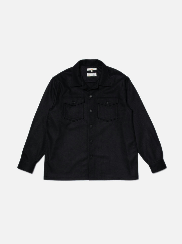 Nudie Jeans Vincent Solid Board Shirt - Black