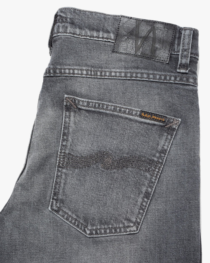 Nudie Lean Dean Slim Tapered Mens Jeans - Grey Steel