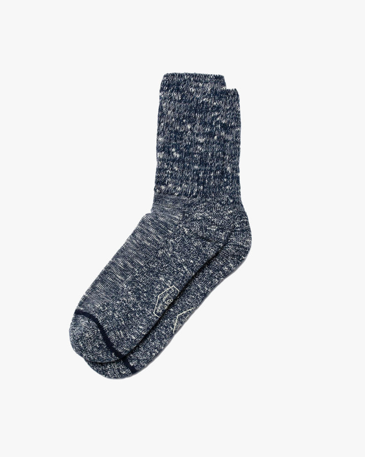 Nudie Jeans Slub Sport Socks - Blue Melange