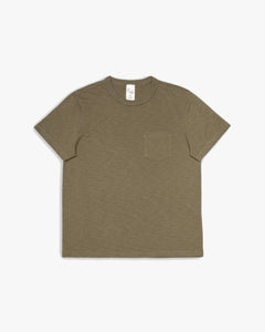 Nudie Jeans Roy Heavy Slub Tee - Olive