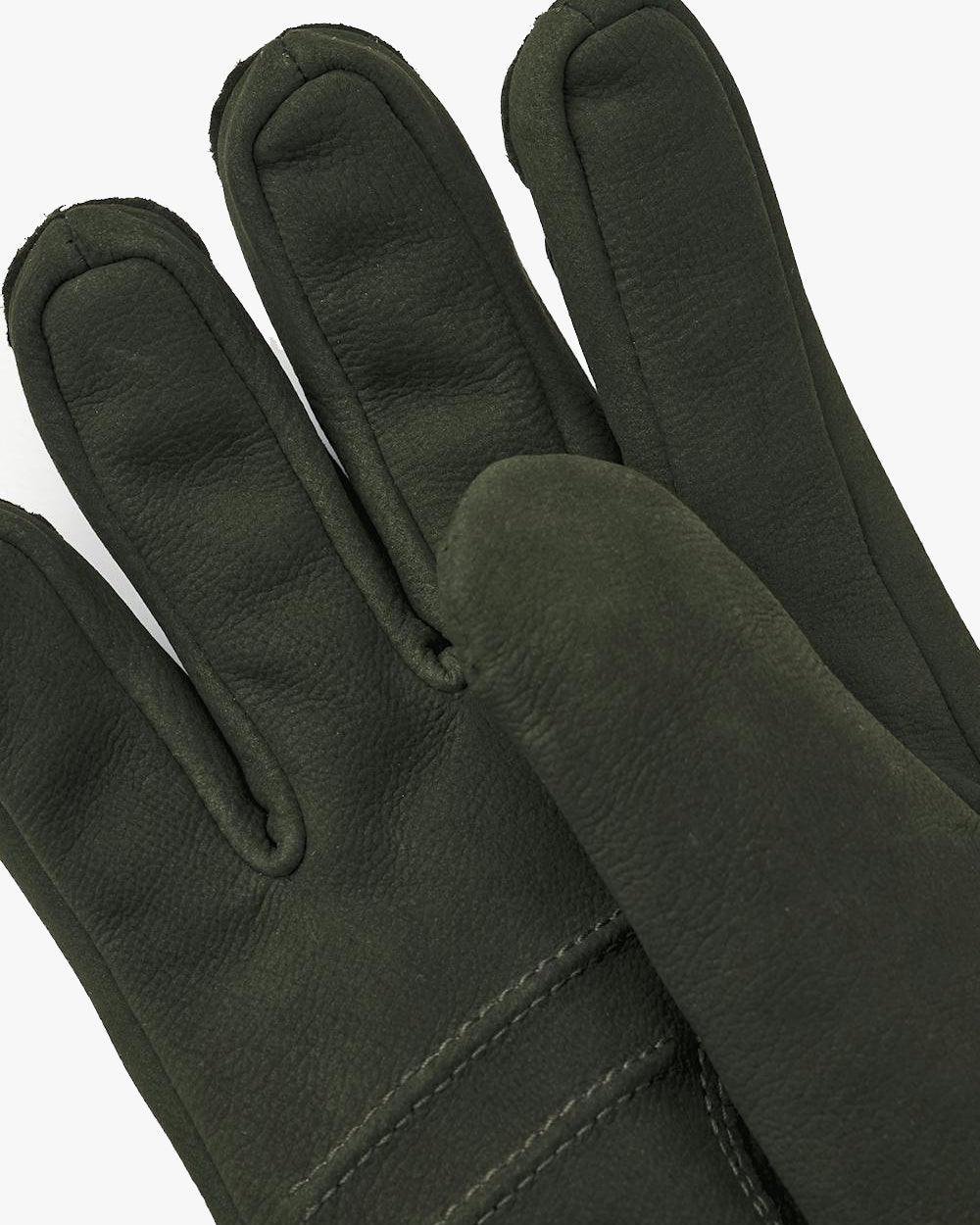 Hestra Bergvik Nubuck Goatskin Gloves - Bottle Green | Hestra Gloves | JEANSTORE