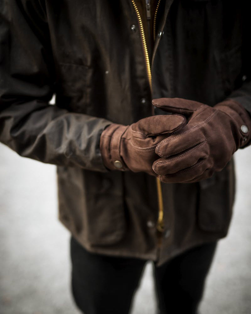 Hestra Bergvik Nubuck Goatskin Gloves - Espresso