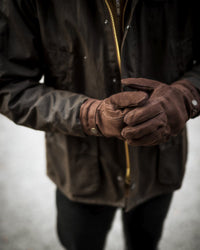 Hestra Bergvik Nubuck Goatskin Gloves - Espresso