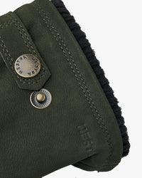 Hestra Bergvik Nubuck Goatskin Gloves - Bottle Green | Hestra Gloves | JEANSTORE