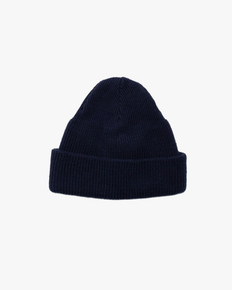 Nudie Jeans Cotton Watch Cap Beanie - Navy