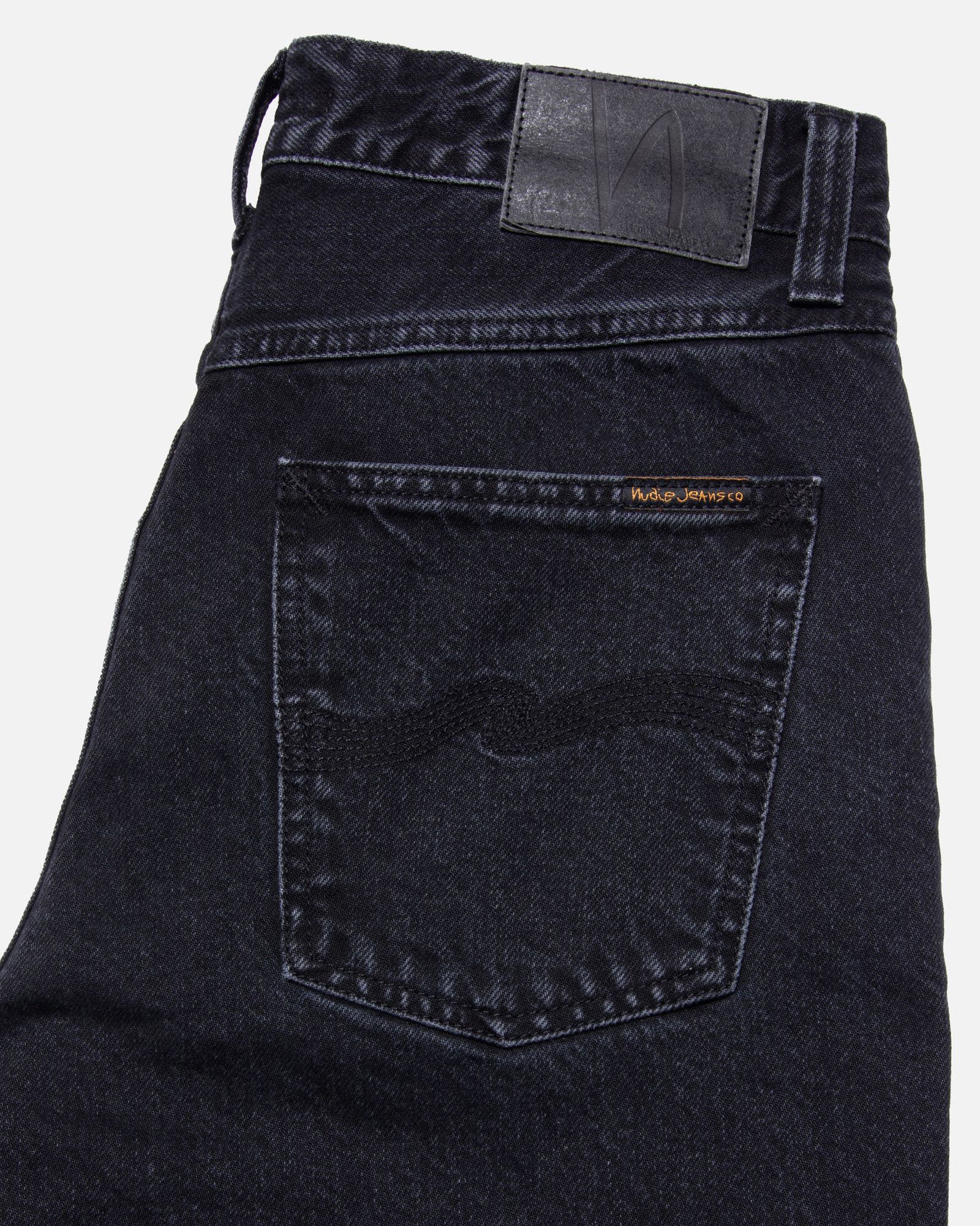 Nudie Rad Rufus Regular Straight Mens Jeans - Black Vintage