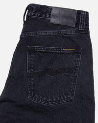 Nudie Rad Rufus Regular Straight Mens Jeans - Black Vintage | Nudie Jeans Jeans | JEANSTORE