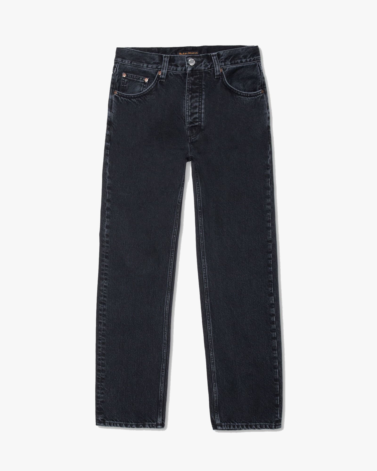 Nudie Rad Rufus Regular Straight Mens Jeans - Black Vintage