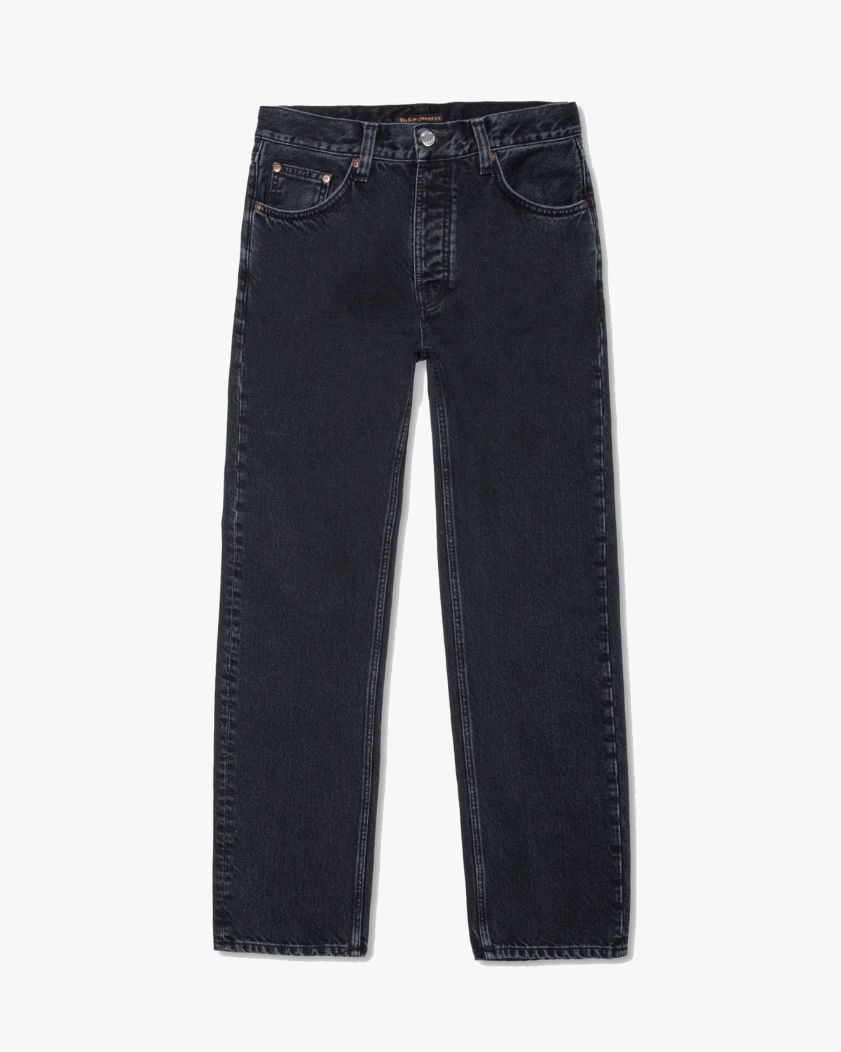 Nudie Rad Rufus Regular Straight Mens Jeans - Black Vintage | Nudie Jeans Jeans | JEANSTORE