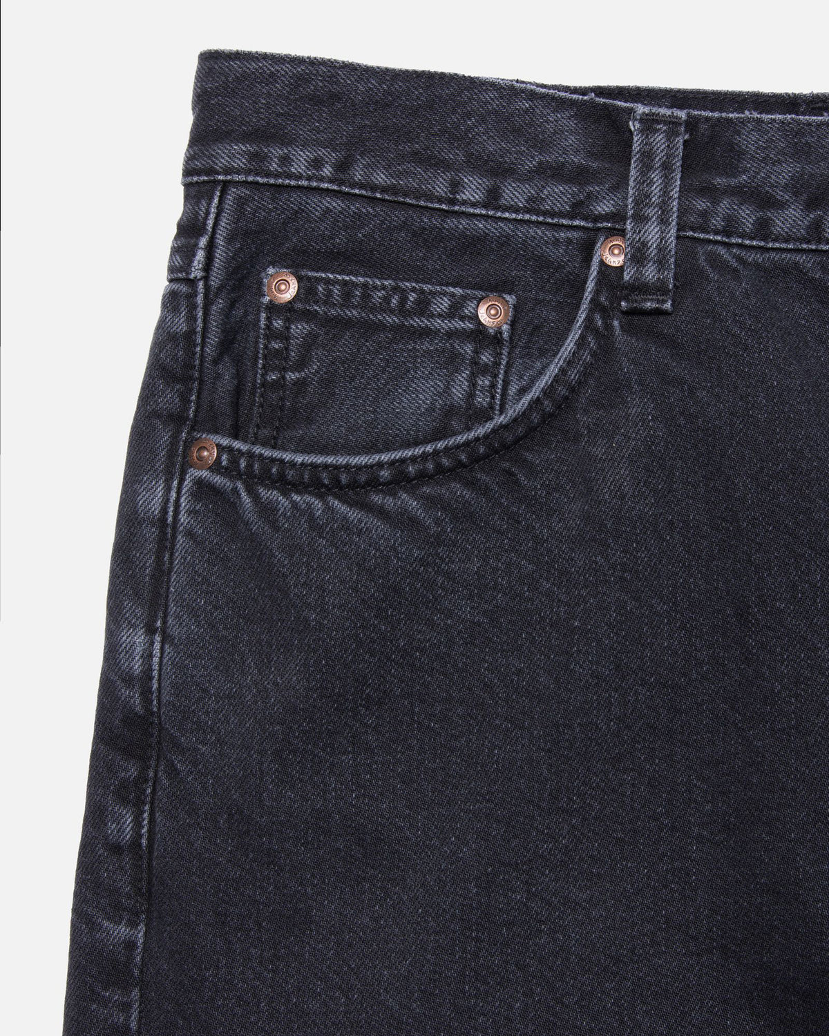 Nudie Rad Rufus Regular Straight Mens Jeans - Black Vintage | Nudie Jeans Jeans | JEANSTORE