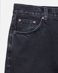 Nudie Rad Rufus Regular Straight Mens Jeans - Black Vintage | Nudie Jeans Jeans | JEANSTORE