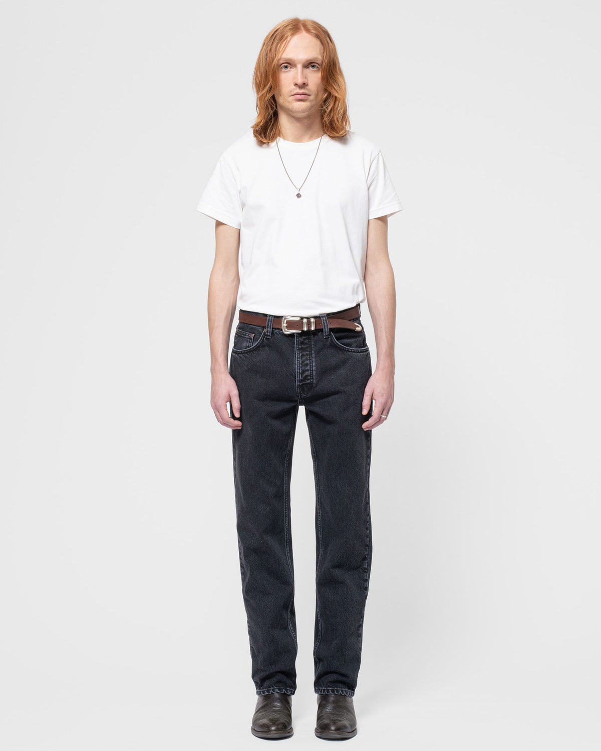 Nudie Rad Rufus Regular Straight Mens Jeans - Black Vintage | Nudie Jeans Jeans | JEANSTORE