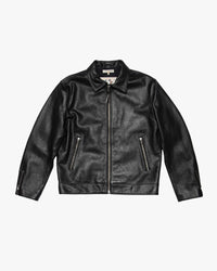 Nudie Jeans Eddy Rider Leather Jacket - Black | Nudie Jeans Jackets & Coats | JEANSTORE