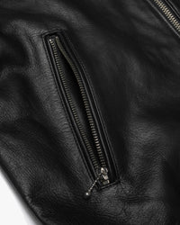 Nudie Jeans Eddy Rider Leather Jacket - Black | Nudie Jeans Jackets & Coats | JEANSTORE