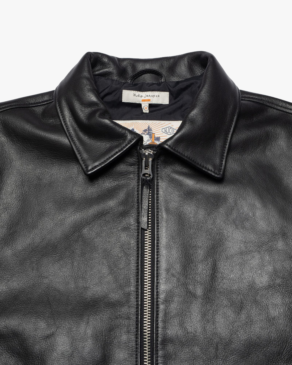 Nudie Jeans Eddy Rider Leather Jacket - Black | Nudie Jeans Jackets & Coats | JEANSTORE