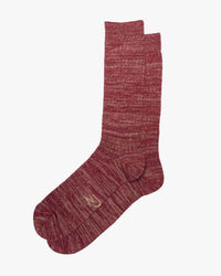 Nudie Jeans Rasmusson Mens Rib Socks - Burgundy | Nudie Jeans Socks | Jeanstore